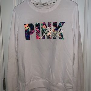 Pink crew neck sweatshirt XS